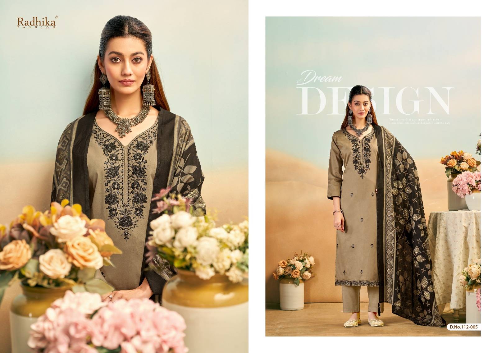  SHAFINAZ BY Azara 112-001 TO 112-006 SERIES Pakistani Stylish Embroidered pure heavy zam cotton Dresses At Wholesale Price